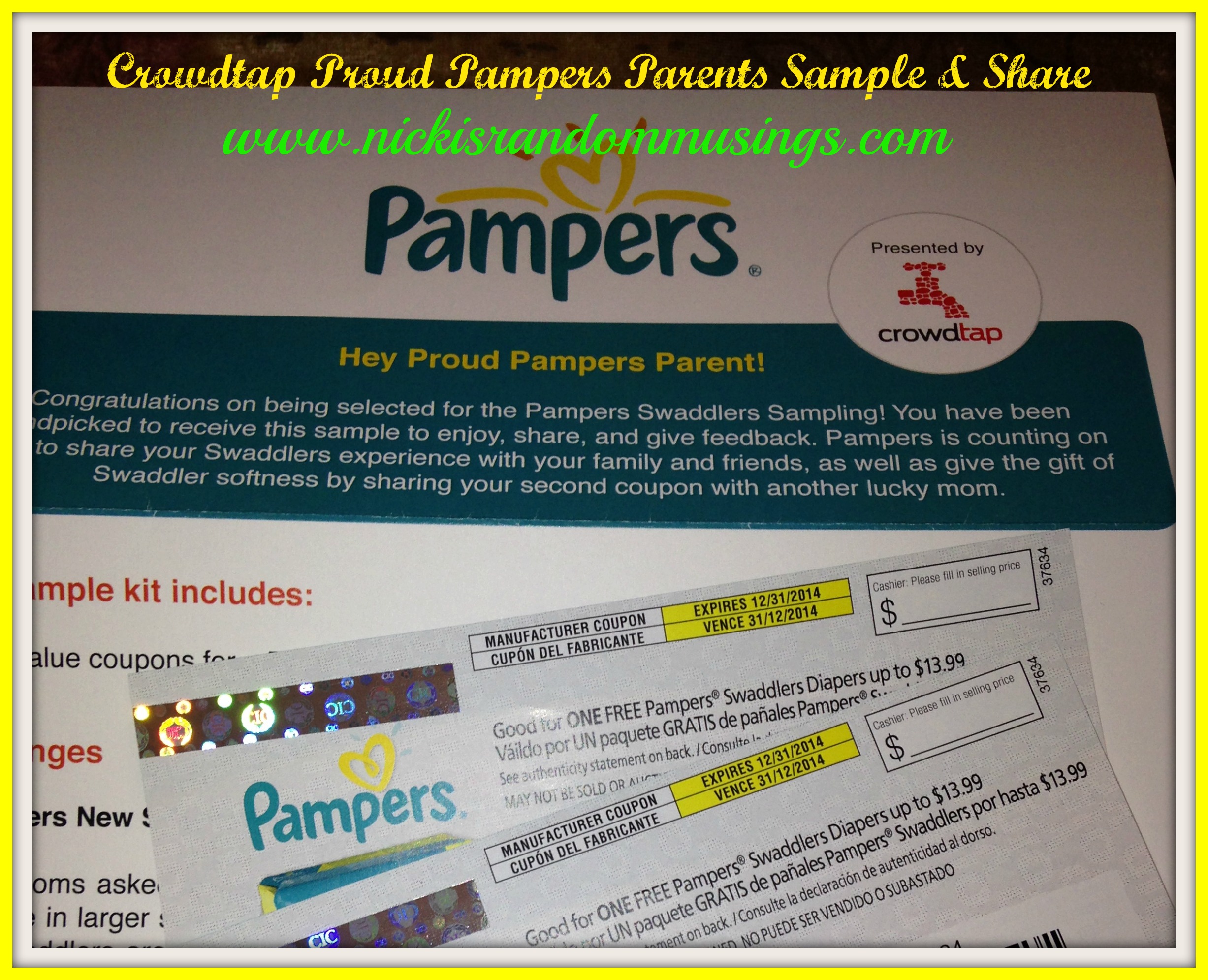 pampers free samples usa