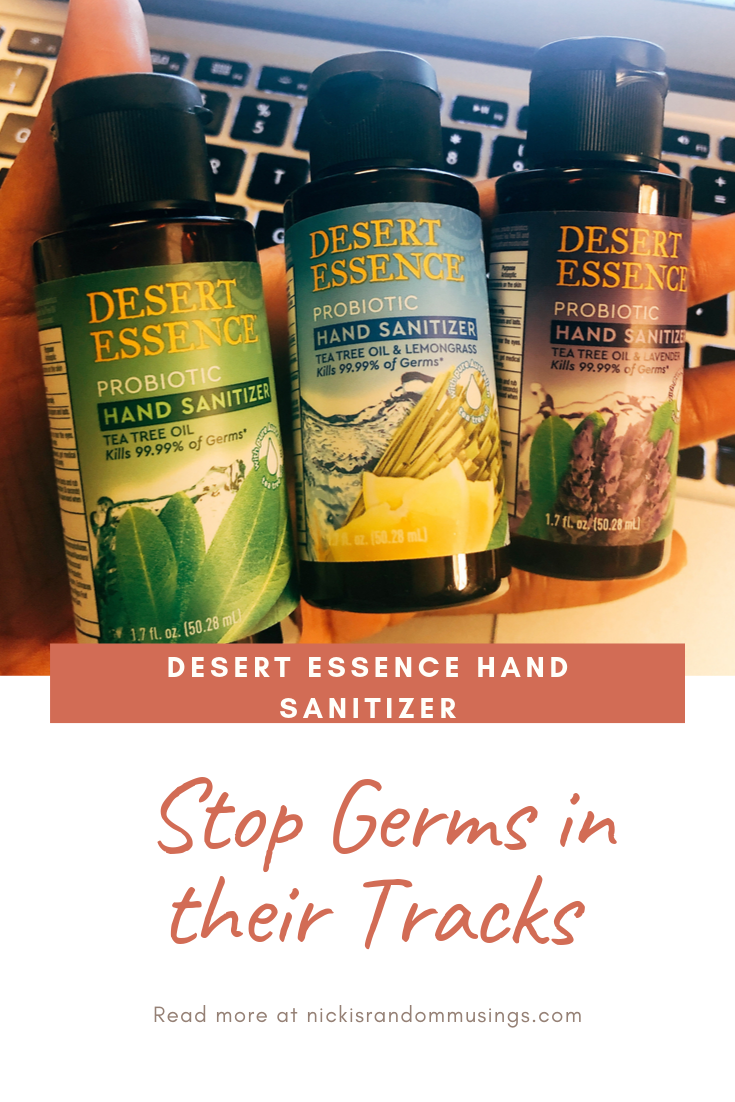 Stop Germs In Their Tracks With Desert Essence Hand Sanitizer